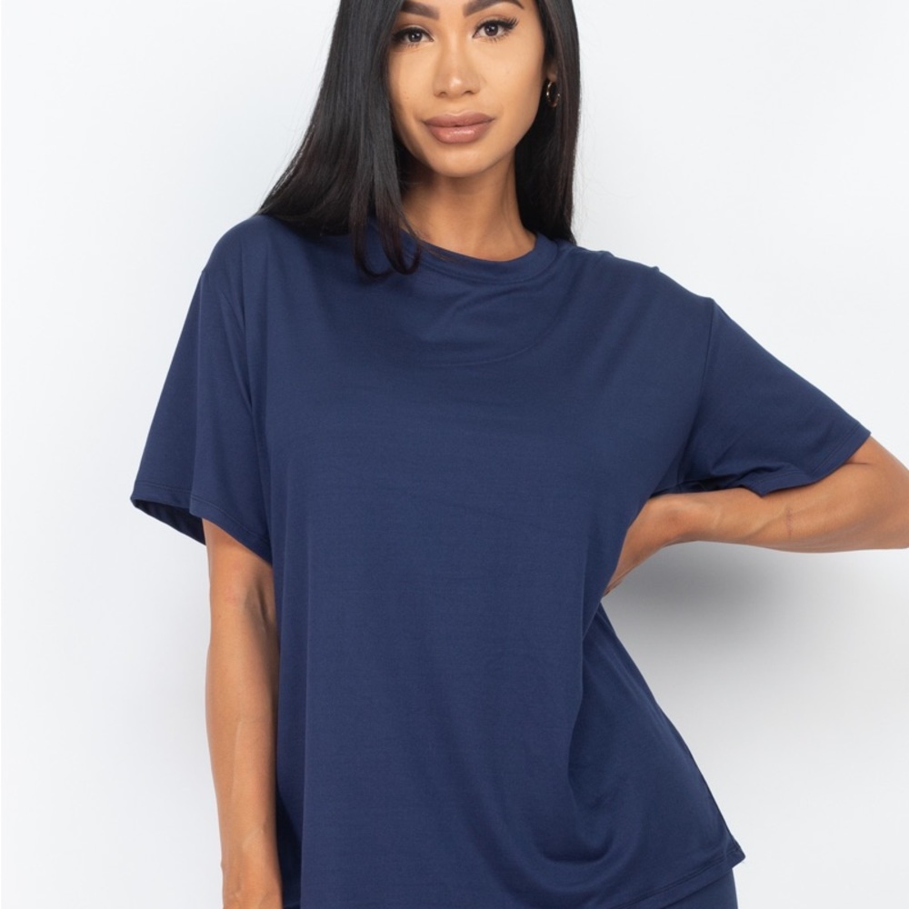 Pants and Solid Short Sleeve Sets. Capella Apparel